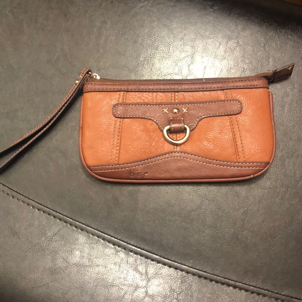 Rust and Brown wristlet